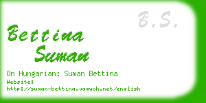 bettina suman business card